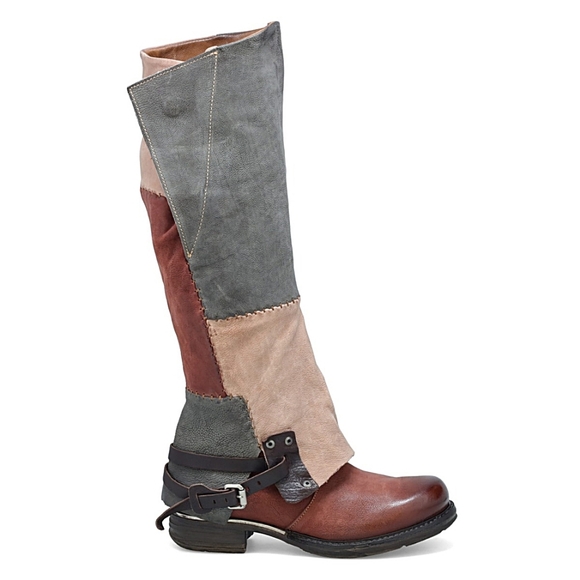 A.S.98 Tall Multicolor Leather Boots - Picture 5 of 12